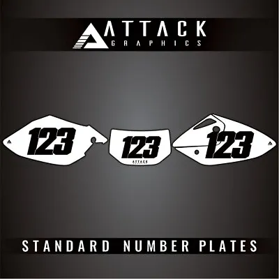 Attack Graphics Number Plate Backgrounds For Honda CRF450X 2007 • $42.63