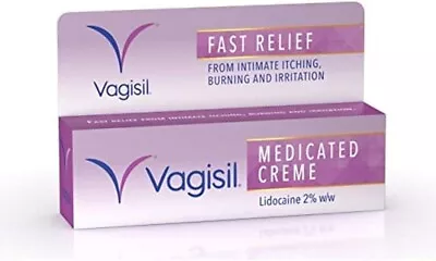 VAGISIL Medicated Crème Fast Relief From Intimate Itch Burning & Irritation30 • £5.77