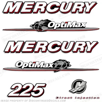 Fits Mercury 225hp Optimax Decal Kit 2007 - 2012 • $104.95