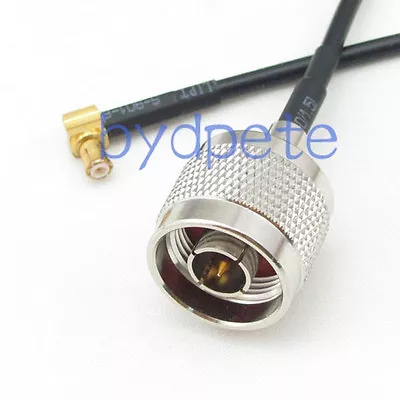 N Male Plug To MCX Male Right Angle RF Antenna Coaxial Cable 30cm RG174 12inch • $4.50