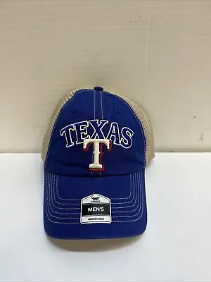 Texas Rangers Baseball Hat / Adult Adjustable Embroidered Official MLB Blue/tan • $14.99