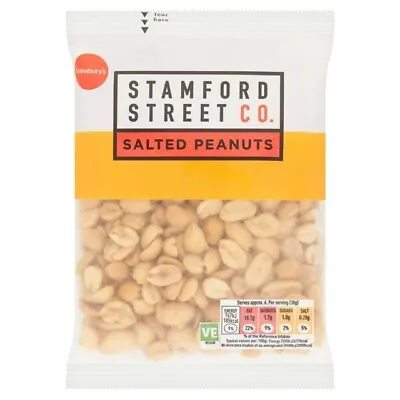  Dry Salted Peanuts Party Jumbo VEGAN SNACK ( Pack Of 6 X200g ) 1.2KG  • £8.94