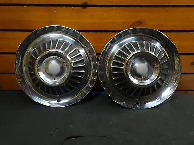 1964 Mercury Spinner Hubcaps Wheel Covers No Spinners Nice C4MY-1130-D • $120