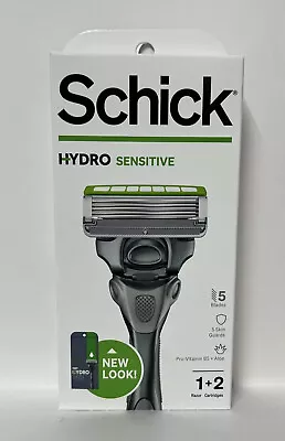 Schick HYDRO SENSITIVE Skin Men’s 5-Blade Razor W/ 1 Handle & 2 Cartridges • $9.99