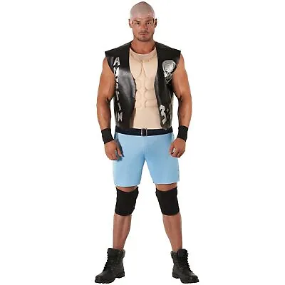 Mens Licensed WWE Stone Cold Steve Austin Costume Adult Wrestling Fancy Dress • $48.95