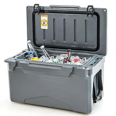 28L Rotomolded Cooler Insulated Portable Ice Chest With Integrated Cup Holders • £79.95