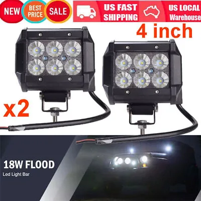 2x 4  180W LED Work Light Bar 4WD Offroad SPOT Pods Fog ATV SUV UTV Driving Lamp • $9.99