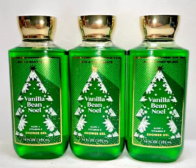 3 Vanilla Bean Noel Shower Gel Bath & Body Works 10 Oz • $24.95