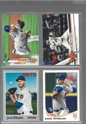 4 Card Lot Of Zack Wheeler W/Rookie No Dupes Phillies-Mets #8 • $1.50