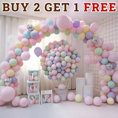 10-200 Macaron Pastel Balloons Birthday Baby Shower Ballons Party Decoration UK • £1.95