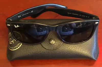 Ray-Ban New Wayfarer Black Sunglasses RB2132-F 901L 58 18 3N READ • $54.99