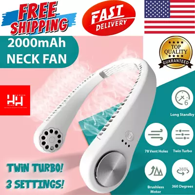 USB Portable Hanging Neck Fan Cooling Air Cooler Little Electric Air Conditioner • $9.99