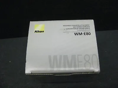 $149 • Buy Nikon WM-E80 Wide Angle Lens For Coolpix 8800 New Old Stock 25660 Wm-e80 Lens 