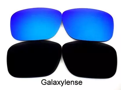 Galaxy Replacement Lenses For Oakley Deviation Sunglasses Black/Blue Polarized • £12.96