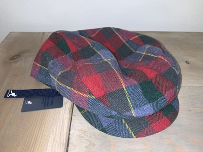 $27 • Buy New KANGOL Mens Newsboy Plaid Tweed Hudson Cap Style Hat Size M Medium NWT!