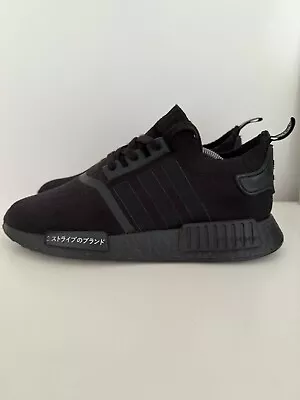 Adidas NMD R1 Japan Triple Black Mens Size 9 Athletic Shoes Sneakers BZ0220 • $80