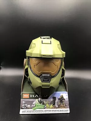 Mega Construx HALO Last Spartan Standing Master Chief Green Helmet 57 PCS Mattel • $30.75