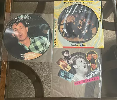 (Beatles) / Paul McCartney Vinyl Picture Disk Lot Of 3 (RARE!) • $59.99