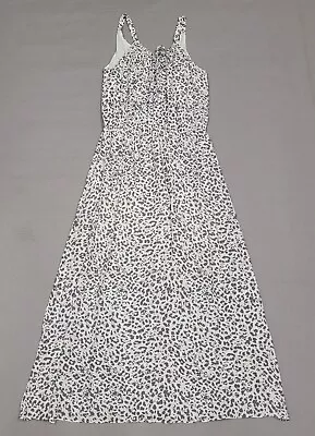 Witchery Womens Maxi Dress Size 10 Leopard Print White • $28.80