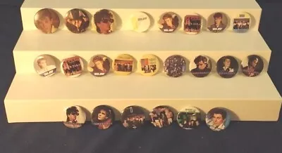 Lot Of 23 Duran Duran Vintage 1980's Pin Back Buttons Pins 1.25 - 1.75   • $24.99