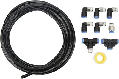 $20.18 • Buy PUSH LOCK Black Vacuum Fitting Kit Turbo Wastegate & Solenoid For Turbo Vehicles
