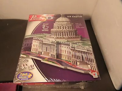 Puzz 3D Milton Bradley Puzzle US Capitol Puzzle 764 Pieces Advanced NEW Sealed • $6