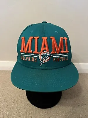 NFL New Era 9 Fifty - Turquoise Miami Dolphins Cap - Medium/Large Snapback Hat • £19.99