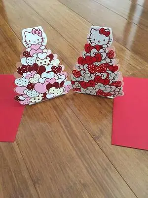 3D Hello Kitty Valentines Day Gift Card Happy Birthday Cards Gift Card Love Card • $2