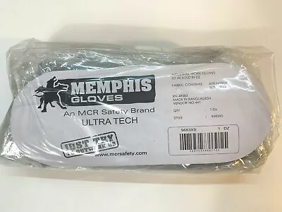 Memphis 9683 Ultratech Gloves From MCR Nitrile Coating 15 Gauge -1 DOZEN PR - XS • $26.83