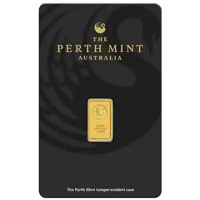 1 Gram 9999 Solid Gold Perth Mint Kangaroo Investor Ingot Bar Sealed Certified • $249.95