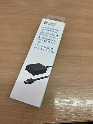 Microsoft Surface EJP-00004 Mini Display Port To VGA 0.15 Meters Adapter - Black • £7.90