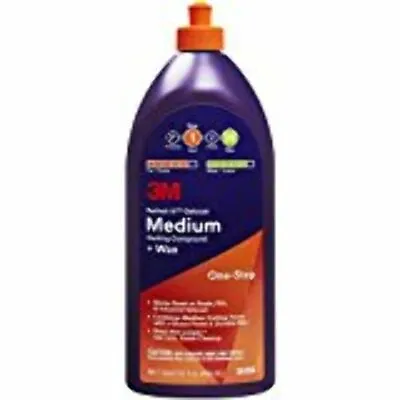 3M Marine 36106 Medium Cutting Compound-Wax QUART Perfect-It Boat Fiber Gelcoat • $49.85