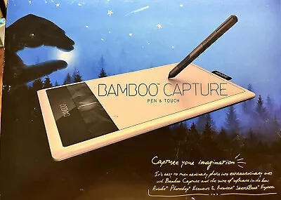 NEW Wacom Bamboo Capture Digital Photo Editing Tablet Drawing CTH470  • $99