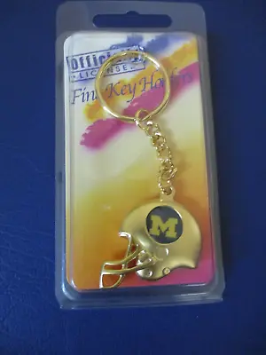 University Of Michigan  Gold Helmet Metal  Key Chain /  Key Ring * • $9.99