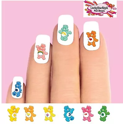 Waterslide Nail Decals Art Set Of 20 - Care Bears Assorted • $2