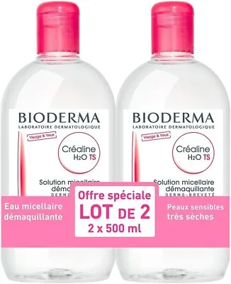 £24.79 • Buy Bioderma Crealine H2O Micelle Solution 2 X 500ml