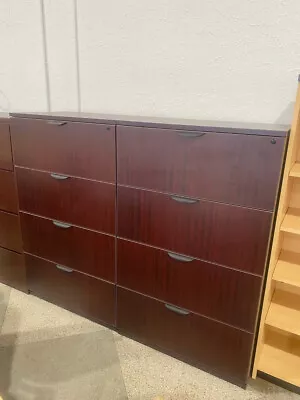 4Dr 36 W X 22 D X 59 H Lateral File Cabinet By Marquis Collection In Mahogany • $358