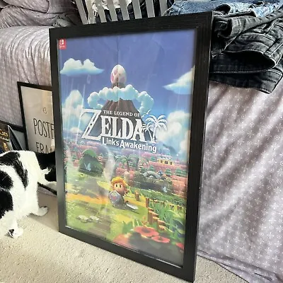 Legend Of Zelda Links Awakening A2 Poster Framed • £10