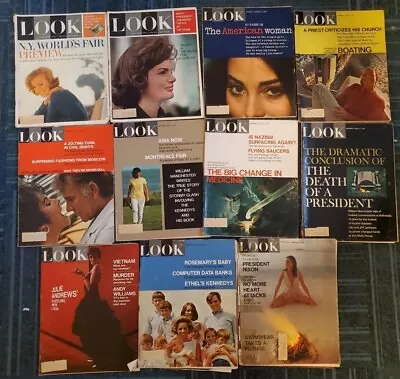 LOOK Magazine Vintage Lot Of (11) 1960s  • $15.95