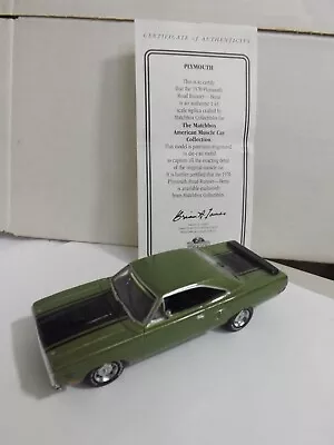 Matchbox Collectibles Green 1970 Plymouth Road Runner Hemi Muscle Car 1/43 Scale • $21.50