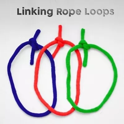 Deluxe Linking Rope Loops Gimmick Tie Untie Knots Real Stage Magic Trick (Wool) • $19.99