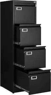 4 Drawer File Cabinet Filing Cabinets For Home Office Metal Vertical File Stor • $208.99