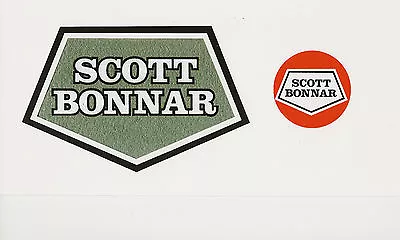 Scott Bonnar Model 45  Vintage Mower Hammered Green Decal A • $10