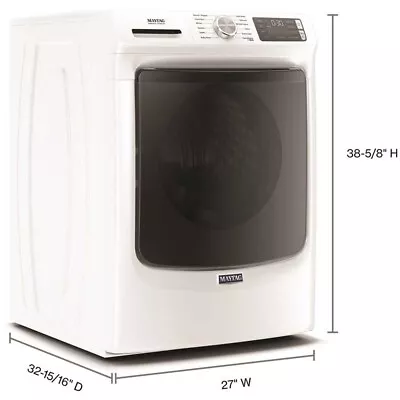 Maytag 4.8 Cu. Ft. Stackable White Front Load Washing Machine # MHW6630HW • $1100