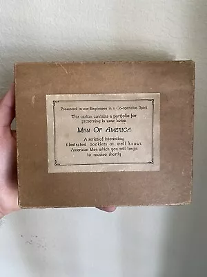 1928 Men Of America Vintage Set In Original Employees Gift Box!! *bobby Jones* • $5000