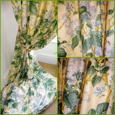 £745 • Buy 10ft5 X 8ft8  CURTAINS LONG INTERLINED  HUGE  OneMorPr LISTED  COLEFAX & FOWLER