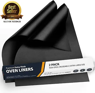 Oven Liners Bottom Of Oven Universal Non Stick Teflon Fan Assisted Ovens CHOOSE • £15.30