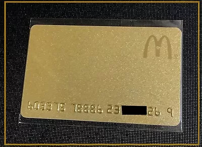 🇨🇦 Canada Mcdonald's Gold Colour Gift Card / Arch Card ----- New --- Rare 🇨🇦 • $21.80