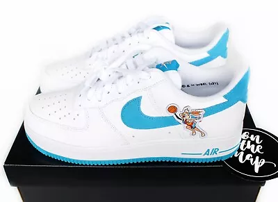 Nike Air Force 1 AF1 Space Jam 2 Hare White Blue UK 4 5 6 7 DJ7998-100 US New • £169.95