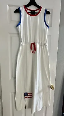 Michael Simon Vintage American Flag SZ M Off White Dress • $30